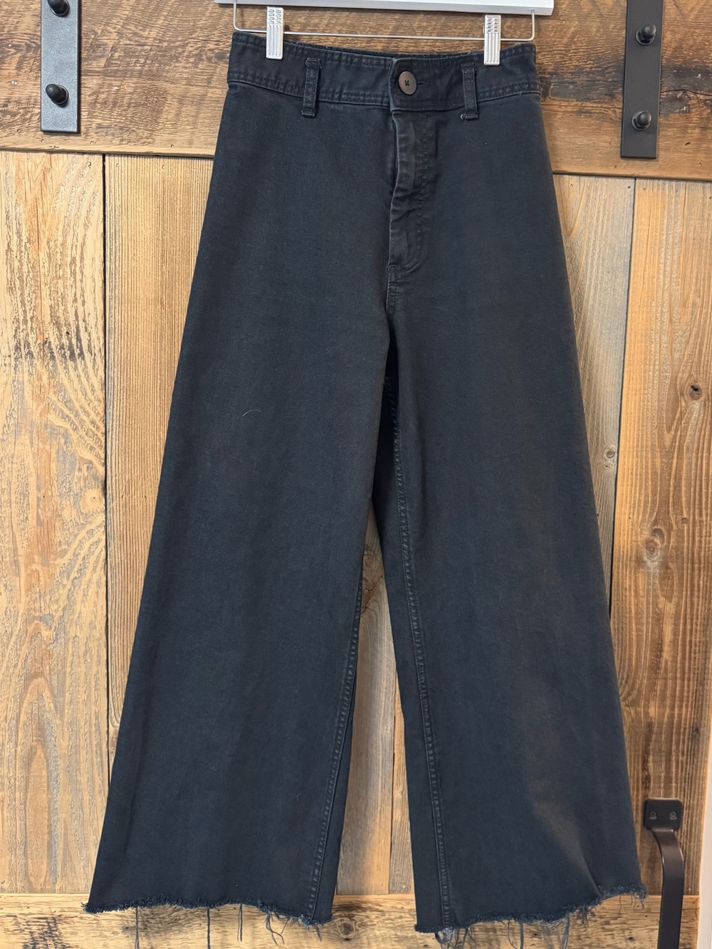 Zara Wide Leg Black Jeans
